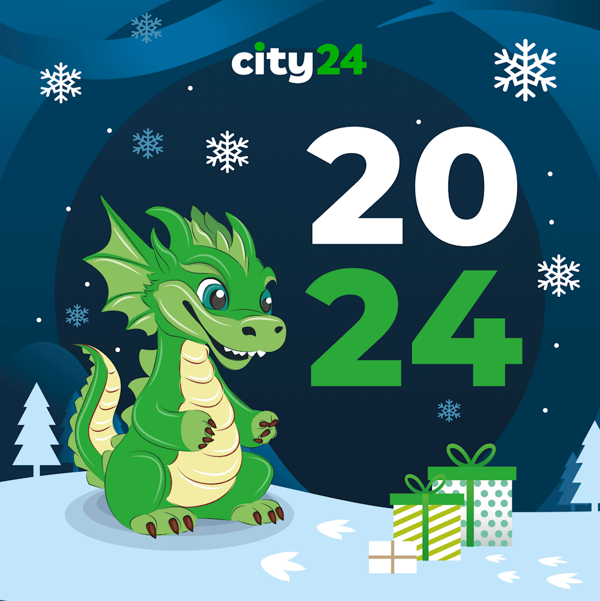city24 поздравляет всех с Новым годом и Рождеством Христовым!